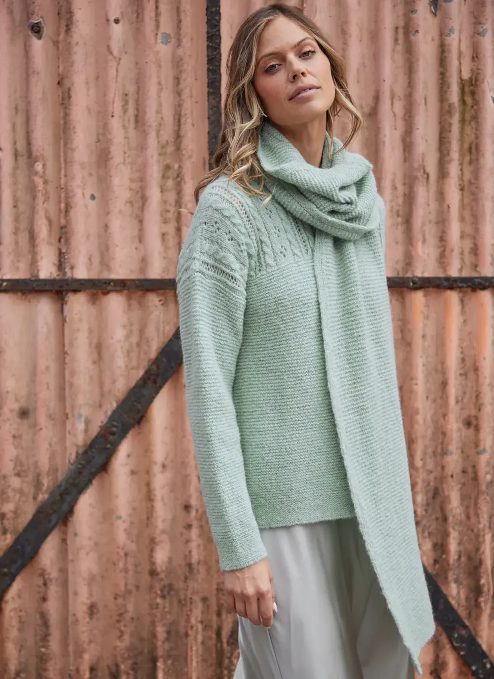 Fisherman Alpaca Scarf